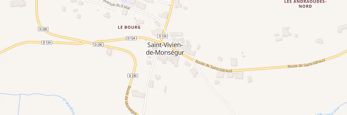 Plan du 3 Pl de L’Èglise à Saint-Vivien-de-Monségur