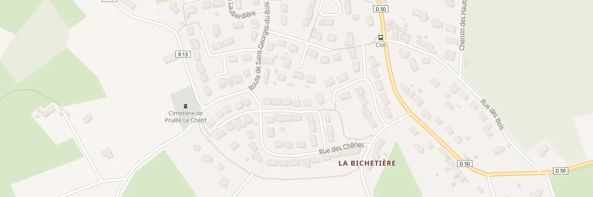 Plan du 9 Rue des Charmes à Pruillé-le-Chétif