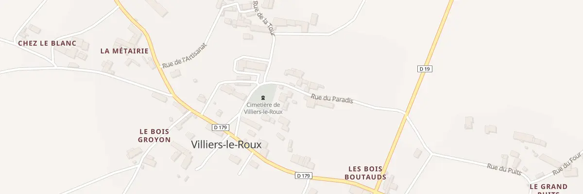 Plan du 4 Rue du Paradis à Villiers-le-Roux