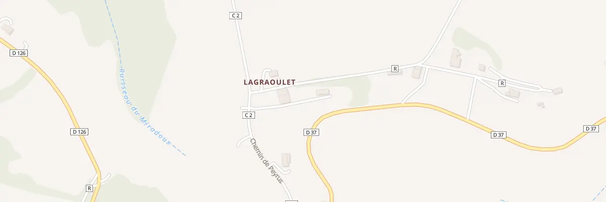 Plan du 5023 A Lacoste à Couloumé-Mondebat