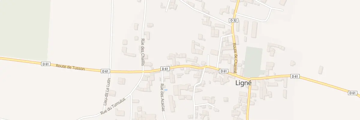Plan du 6 Rte de Tusson à Ligné