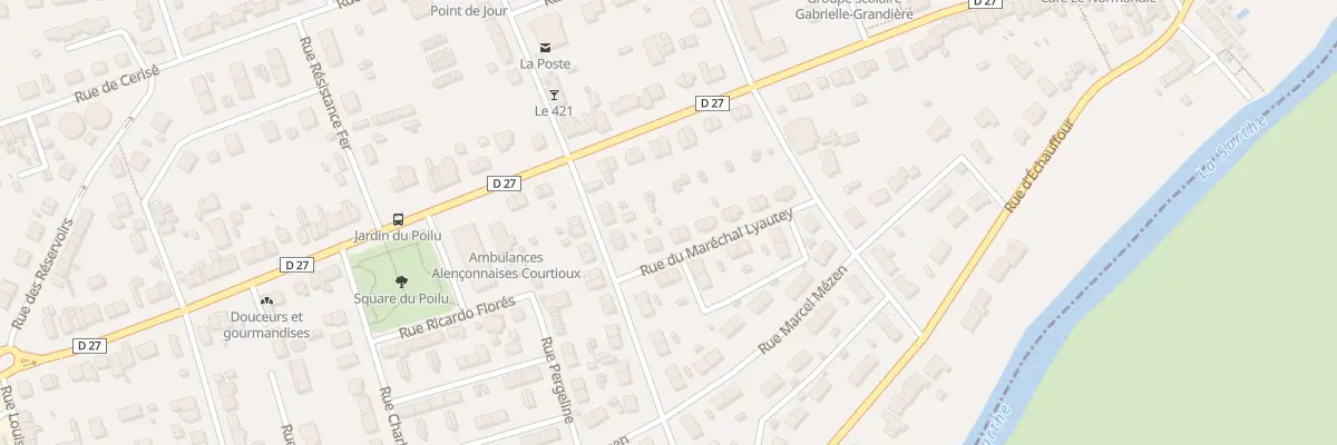 Plan du 5 Rue du Mal Lyautey à Alençon