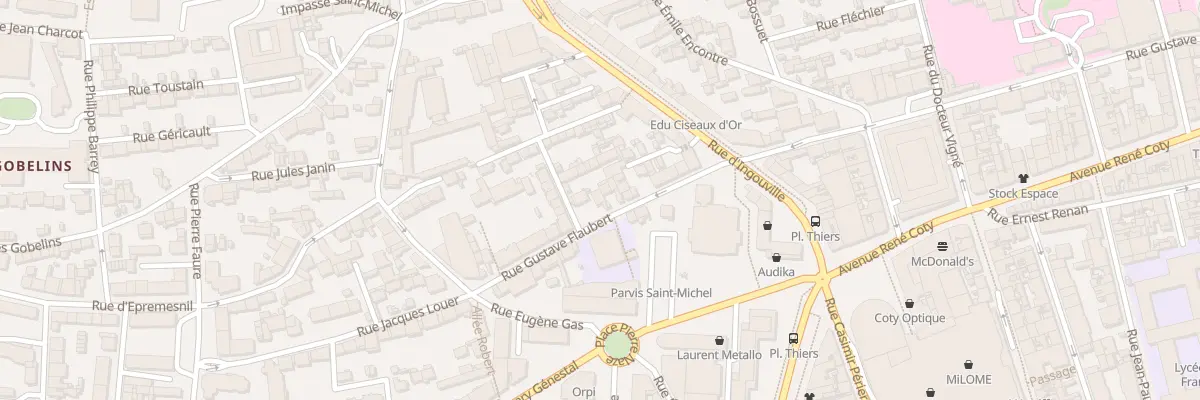 Plan du 15 Rue Gustave Flaubert au Havre