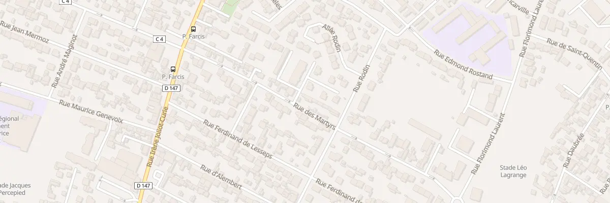 Plan du 45 Rue des Martyrs au Havre