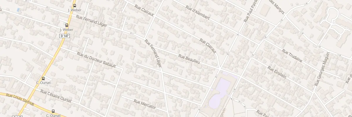 Plan du 10 Rue Beaulieu au Havre