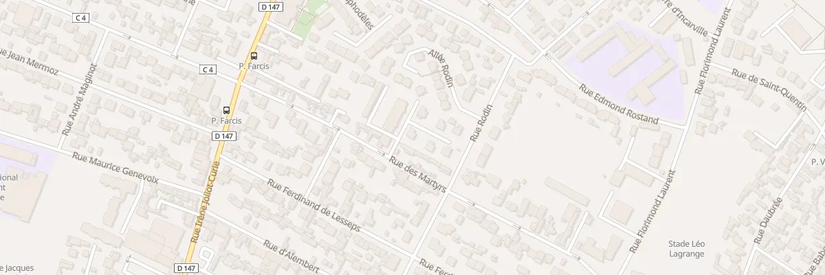 Plan du 43 Rue des Martyrs au Havre