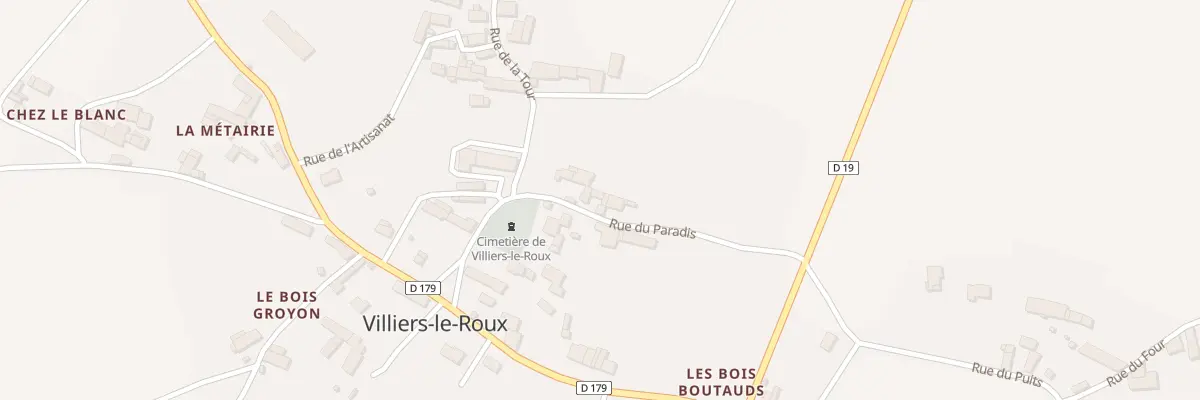 Plan du 7 Rue du Paradis à Villiers-le-Roux