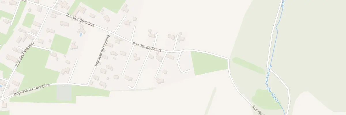 Plan du 22 Rue des Bédialots à Tostat