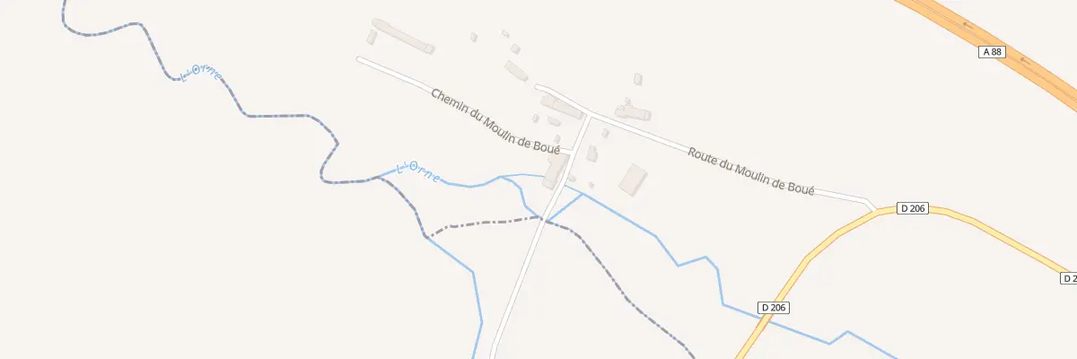 Plan du 6 Rte du Moulin de Boue à Macé