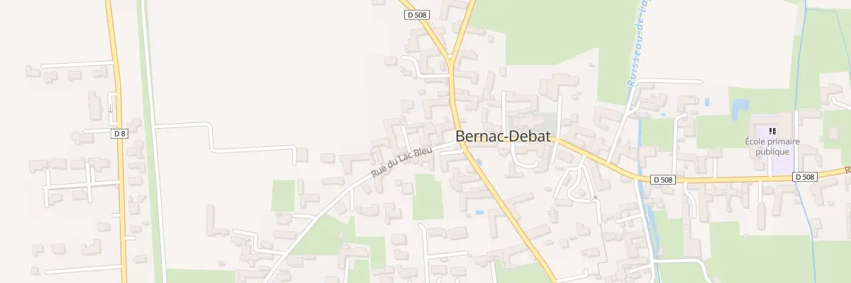 Plan du 8 Rue du Lac Bleu à Bernac-Debat