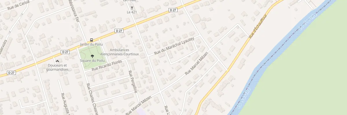 Plan du 8 Rue du Mal Lyautey à Alençon