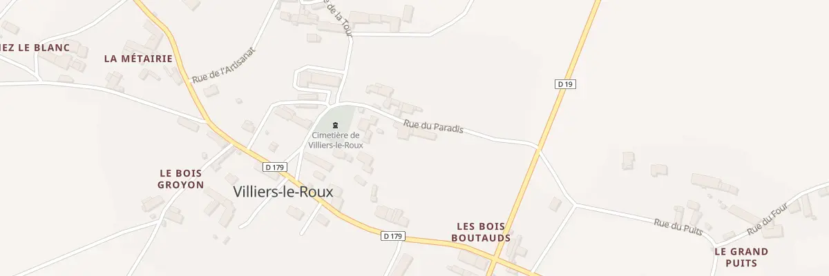 Plan du 6 Rue du Paradis à Villiers-le-Roux