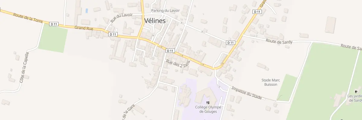 Plan du 58A Grand Rue à Vélines