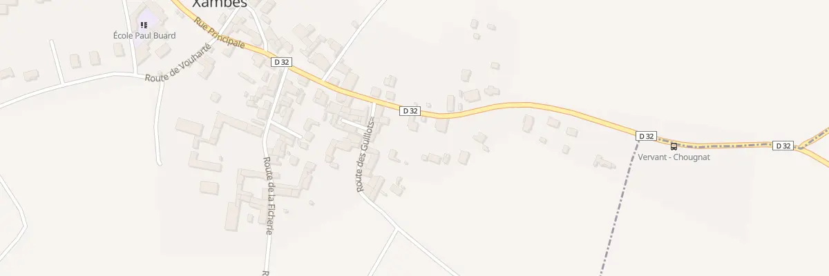 Plan du 5130 Le Bourg à Xambes