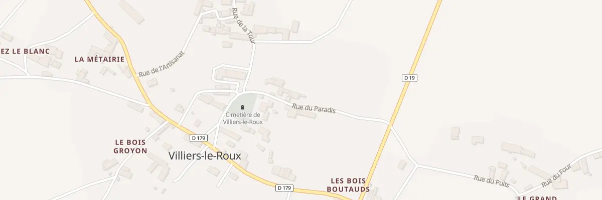 Plan du 9 Rue du Paradis à Villiers-le-Roux