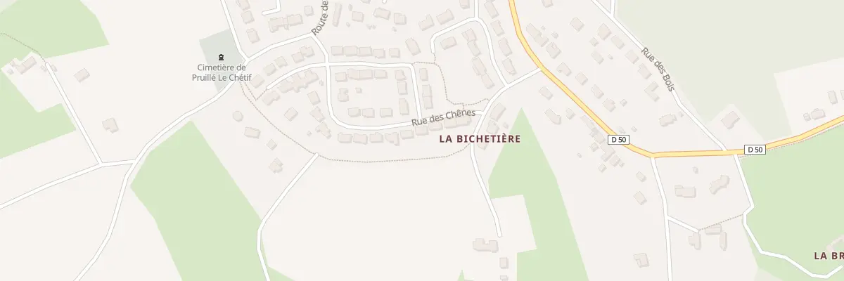 Plan du 7 Rue des Chênes à Pruillé-le-Chétif