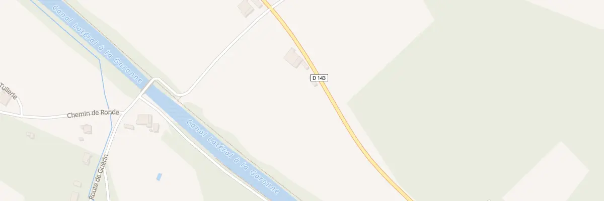 Plan du 594 Rte du Canal à Montpouillan