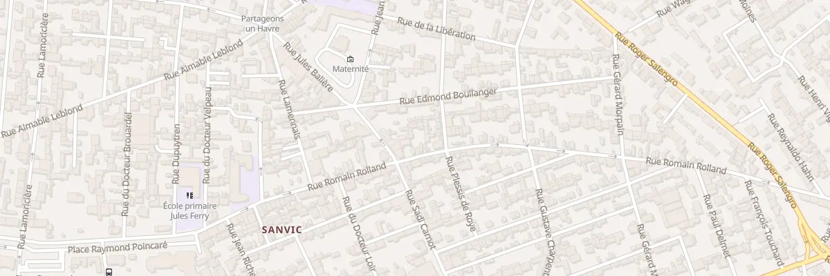 Plan du 91 Rue Romain Rolland au Havre