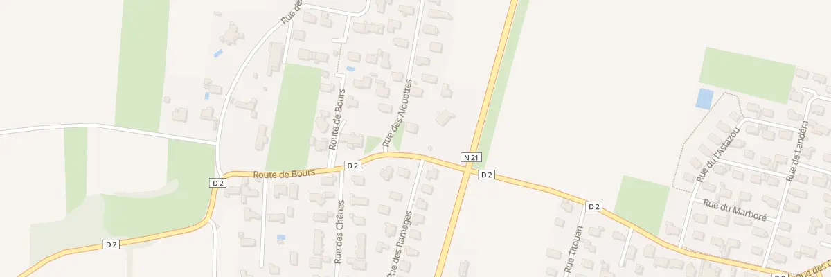 Plan du 20 Rte de Bours à Orleix