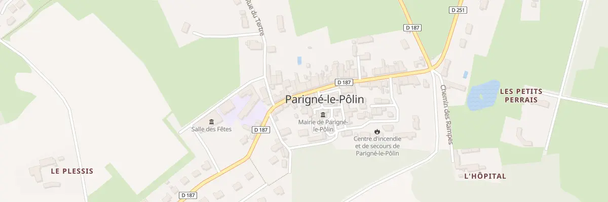 Plan du 23 Rue Principale à Parigné-le-Pôlin