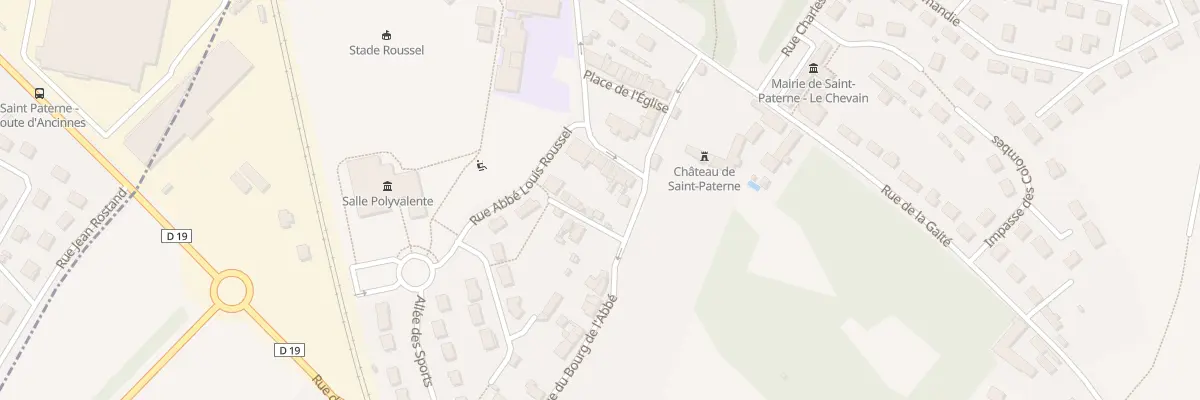 Plan du 14 Pl de l’Eglise à Saint-Paterne - Le Chevain