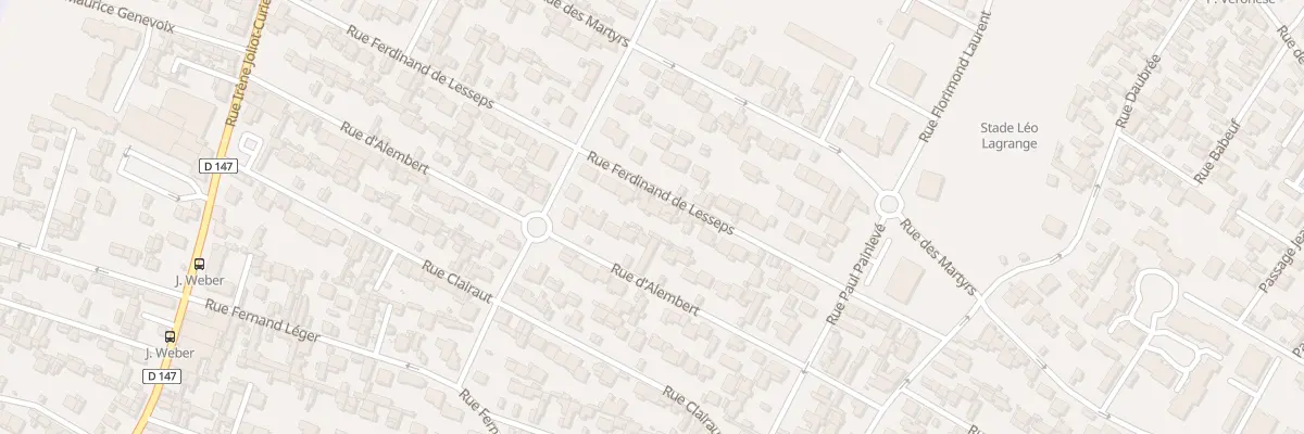 Plan du 54 Rue Ferdinand de Lesseps au Havre