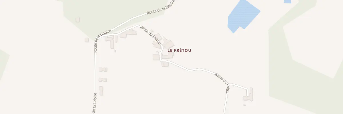 Plan du 75 Le Fretou Sud à Saint-Vivien