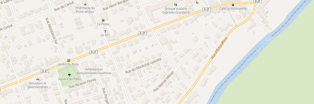 Plan du 21 Rue du Mal Lyautey à Alençon