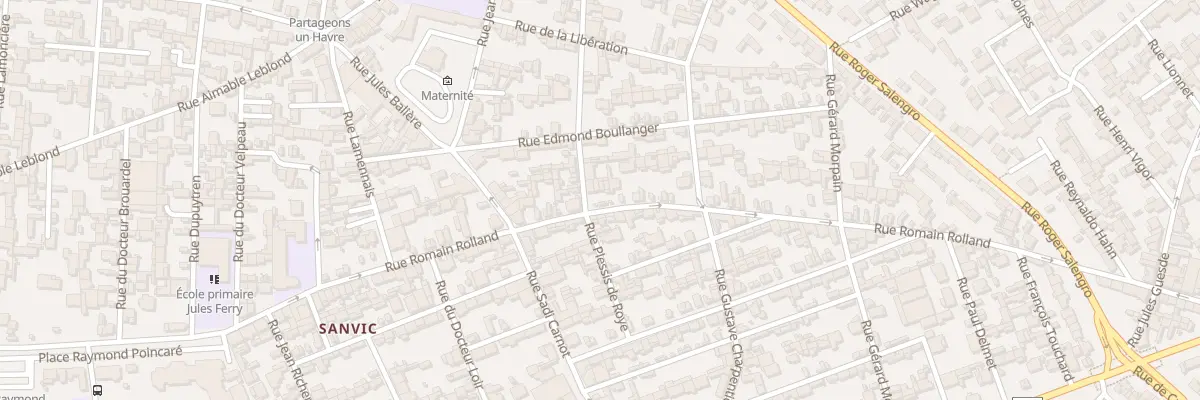 Plan du 99 Rue Romain Rolland au Havre