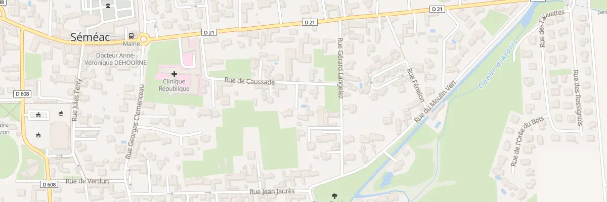 Plan du 17 Rue Caussade à Séméac