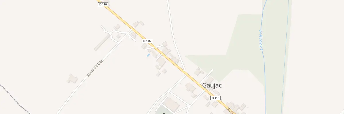 Plan du 530 Av du Bourg à Gaujac