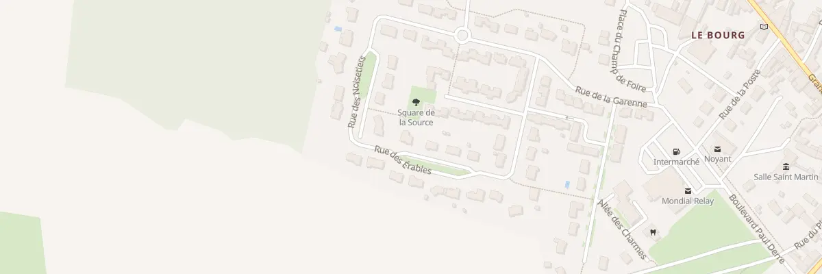 Plan du 18 Rue des Erables (Noyant) à Noyant-Villages