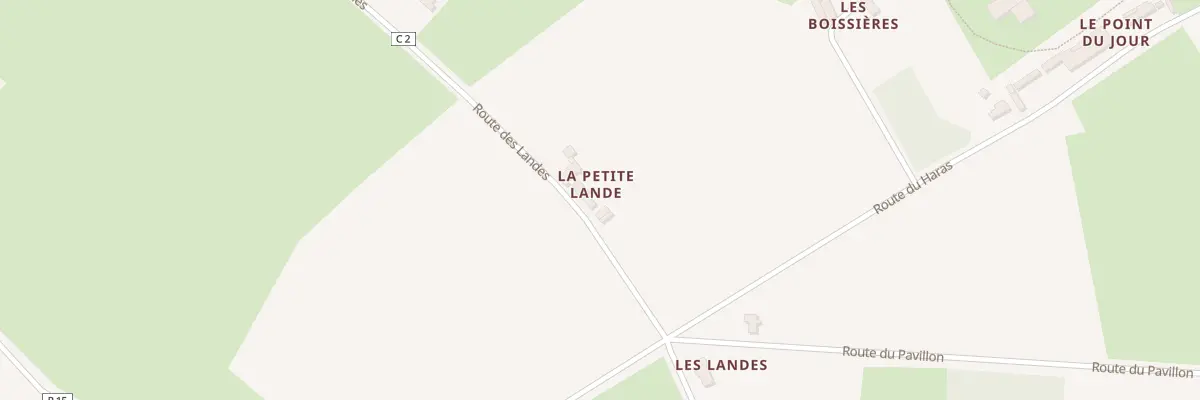 Plan du 671 Rte des Landes à Saint-Georges-du-Bois