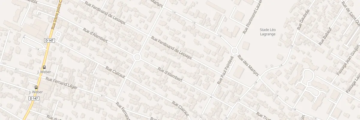 Plan du 60 Rue Ferdinand de Lesseps au Havre