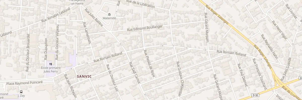 Plan du 104 Rue Romain Rolland au Havre