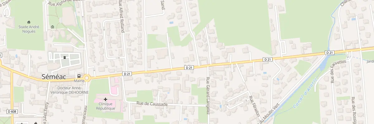 Plan du 64 Rue de la République à Séméac