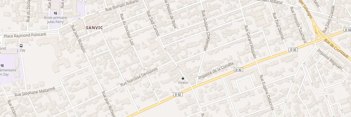 Plan du 22 Rue Sadi Carnot au Havre