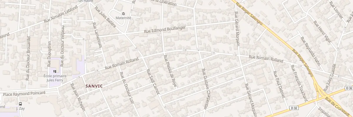 Plan du 108 Rue Romain Rolland au Havre