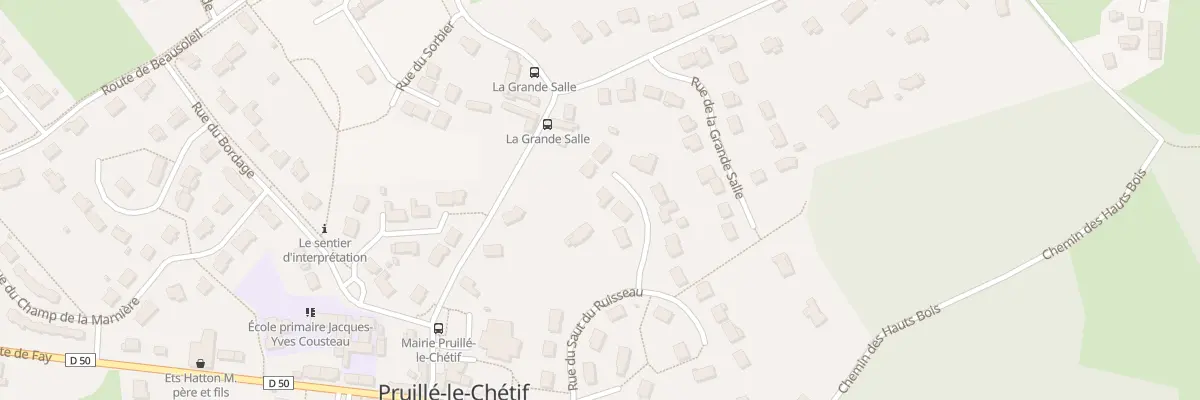 Plan du 7 Rue du Pré de la Douve à Pruillé-le-Chétif