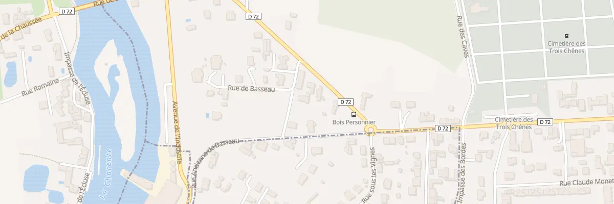 Plan du 389A Rue de Basseau à Angoulême