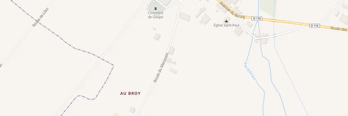 Plan du 241 Rte du Maransin à Gaujac