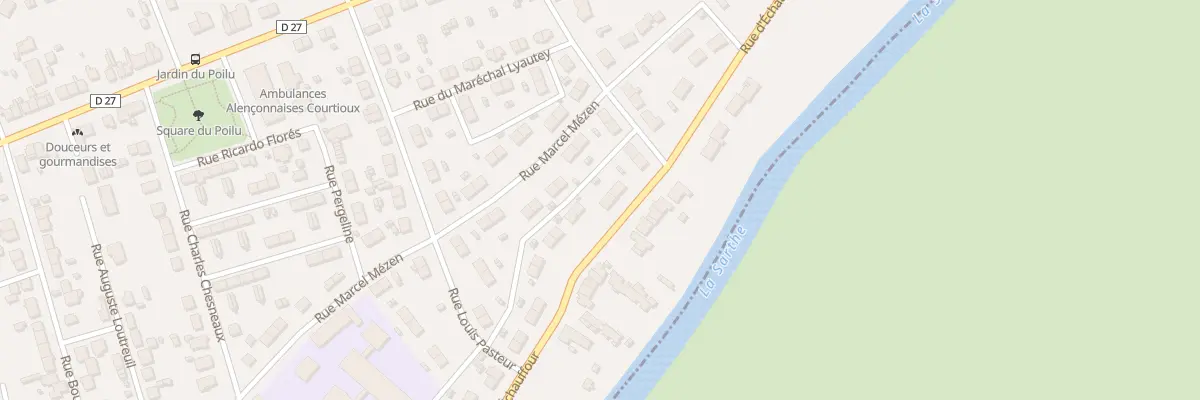 Plan du 75 Rue d’Echauffour à Alençon