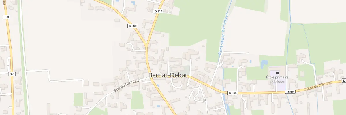 Plan du 2 Imp de l’Eglise à Bernac-Debat