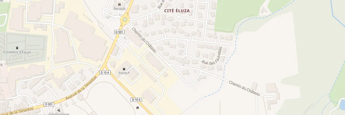 Plan du 3 Che du Chateau à Eauze