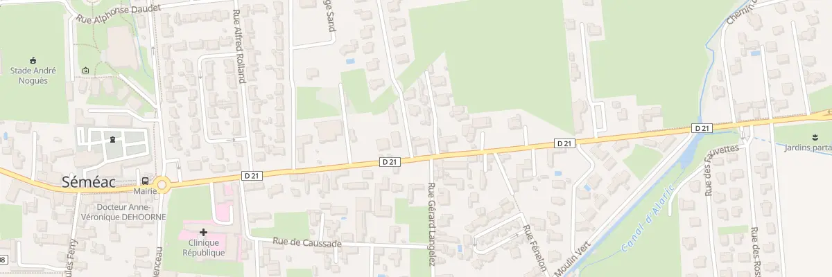 Plan du 68 Rue de la République à Séméac