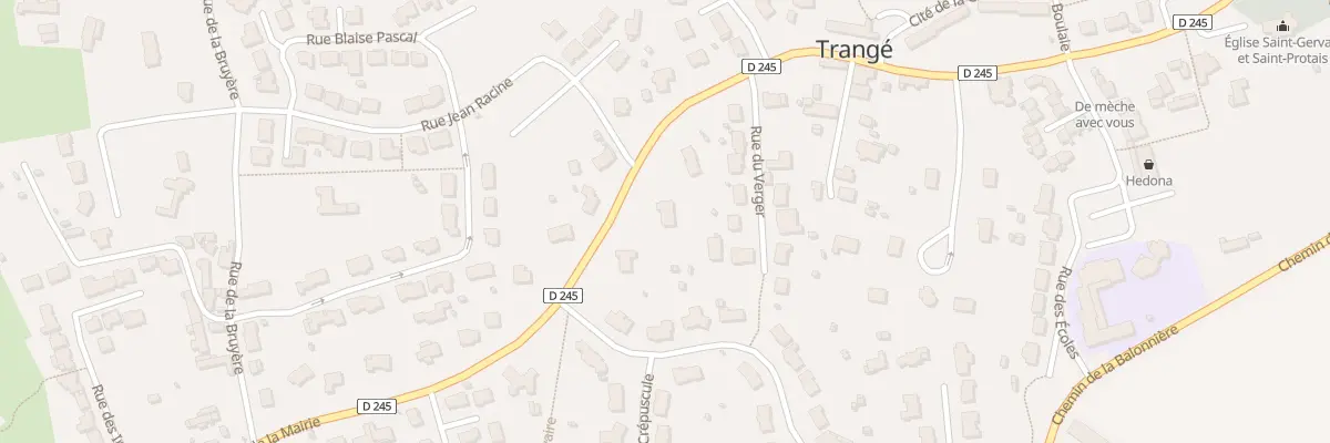Plan du 23 Rue de la Mairie à Trangé