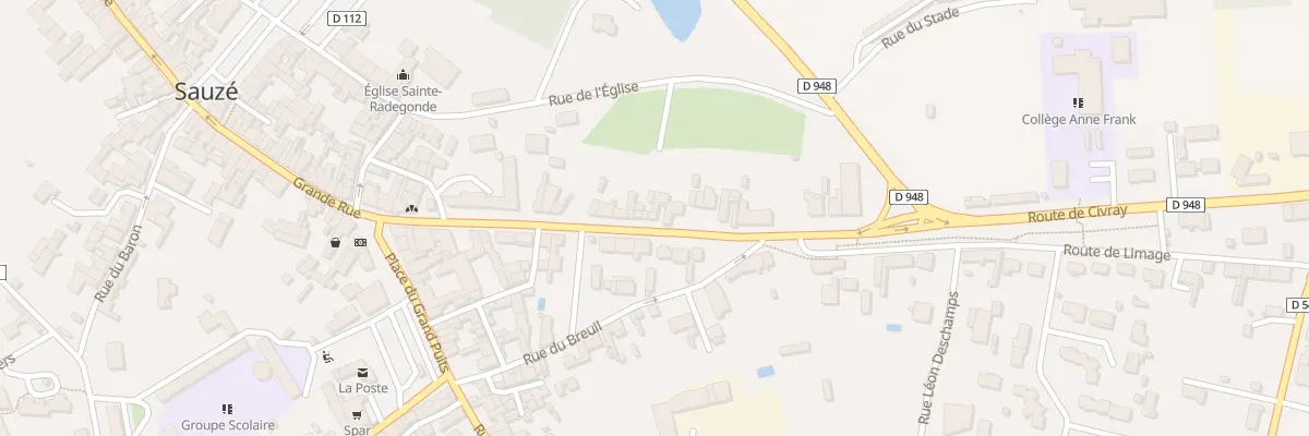 Plan du 25 Rue de la Chevalonnerie à Sauzé-entre-Bois