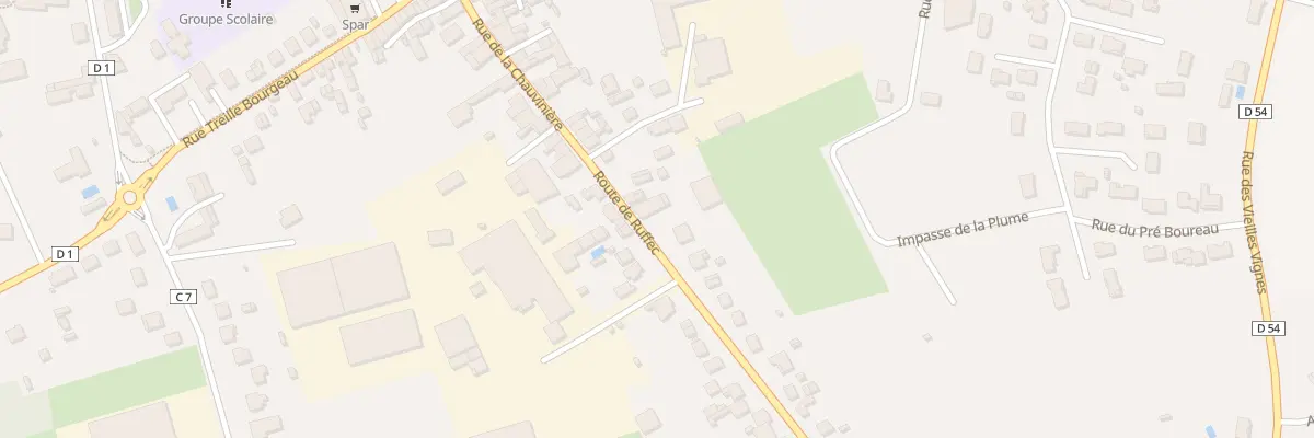 Plan du 5 Rte de Ruffec à Sauzé-entre-Bois