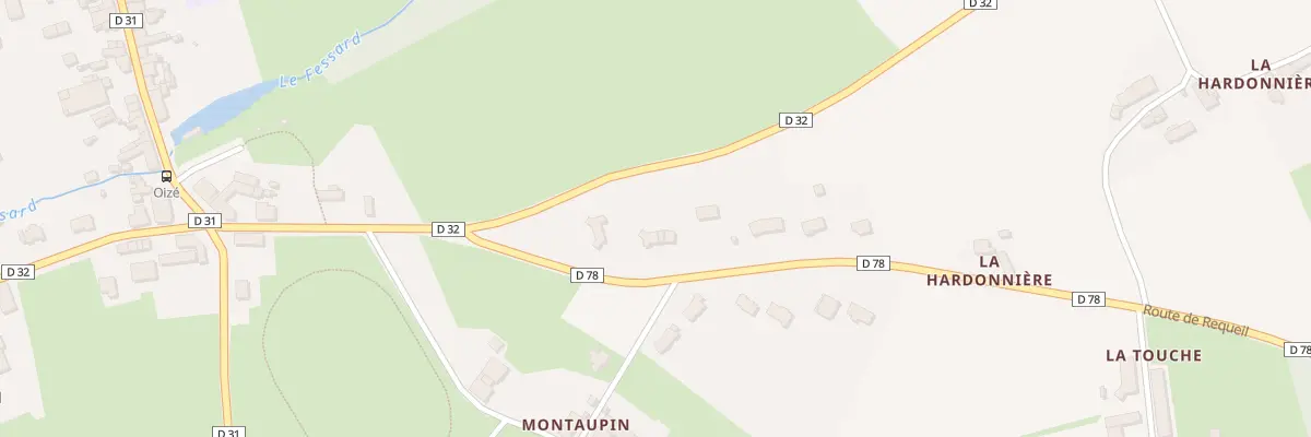 Plan du 3 Rte de Requeil à Oizé
