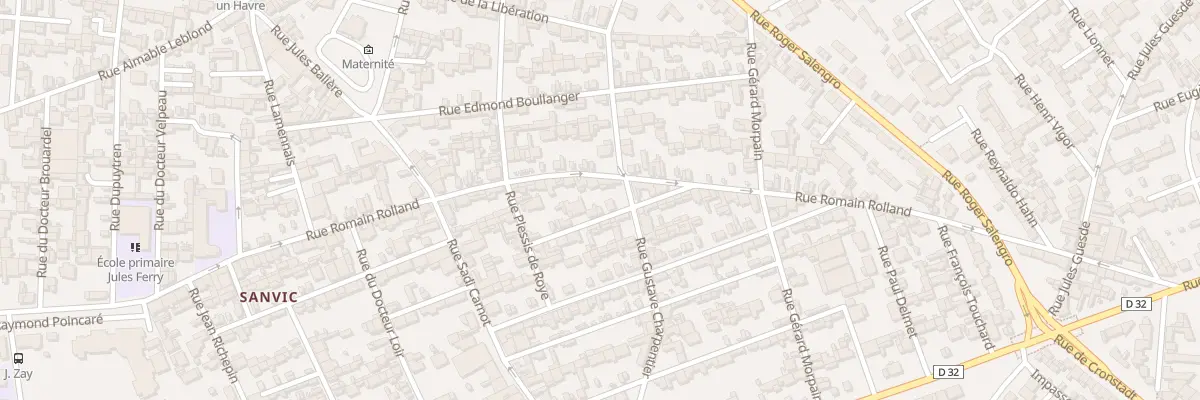 Plan du 116 Rue Romain Rolland au Havre